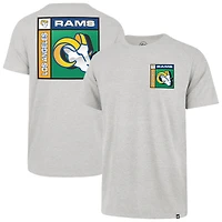 Men's '47  Gray Los Angeles Rams Chrome Plate Franklin T-Shirt
