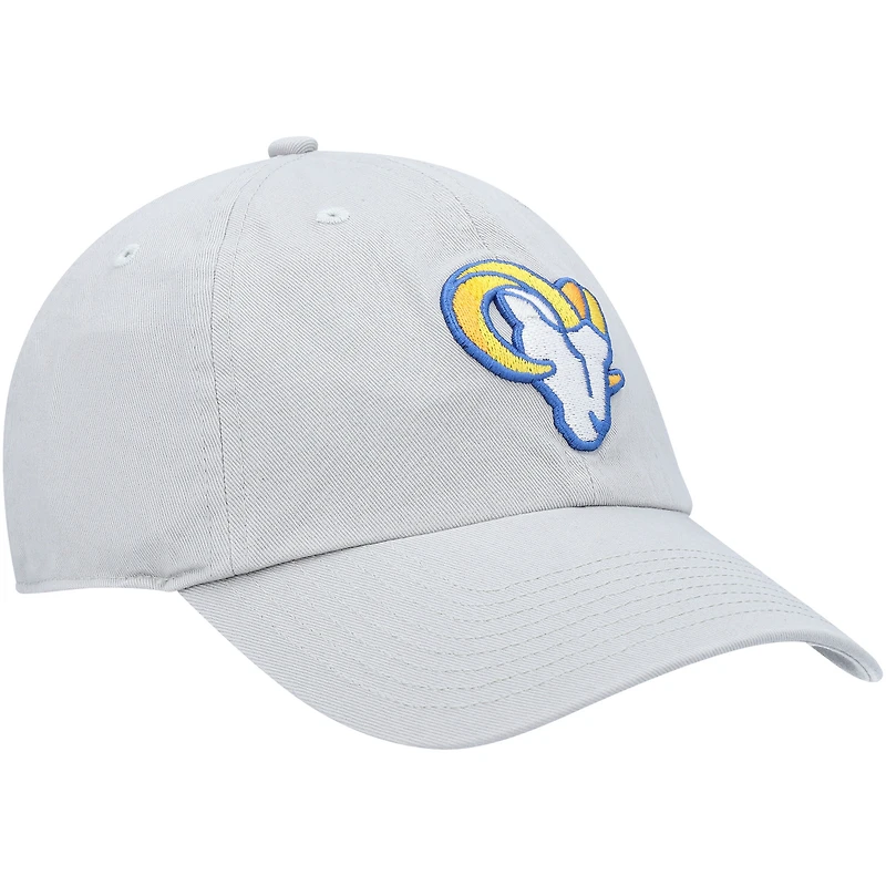 Casquette réglable Clean Up Los Angeles Rams Logo '47 grise pour homme