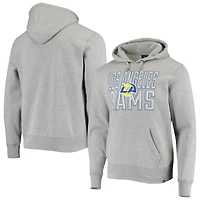 Chandail à capuchon biseauté Los Angeles Rams '47 gris chiné pour homme