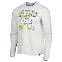 Men's '47 Heathered Gray Los Angeles Rams Dozer Franklin Long Sleeve T-Shirt