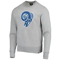 Sweat-shirt en polaire pour homme '47 Heathered Grey Los Angeles Rams Imprint Headline Throwback