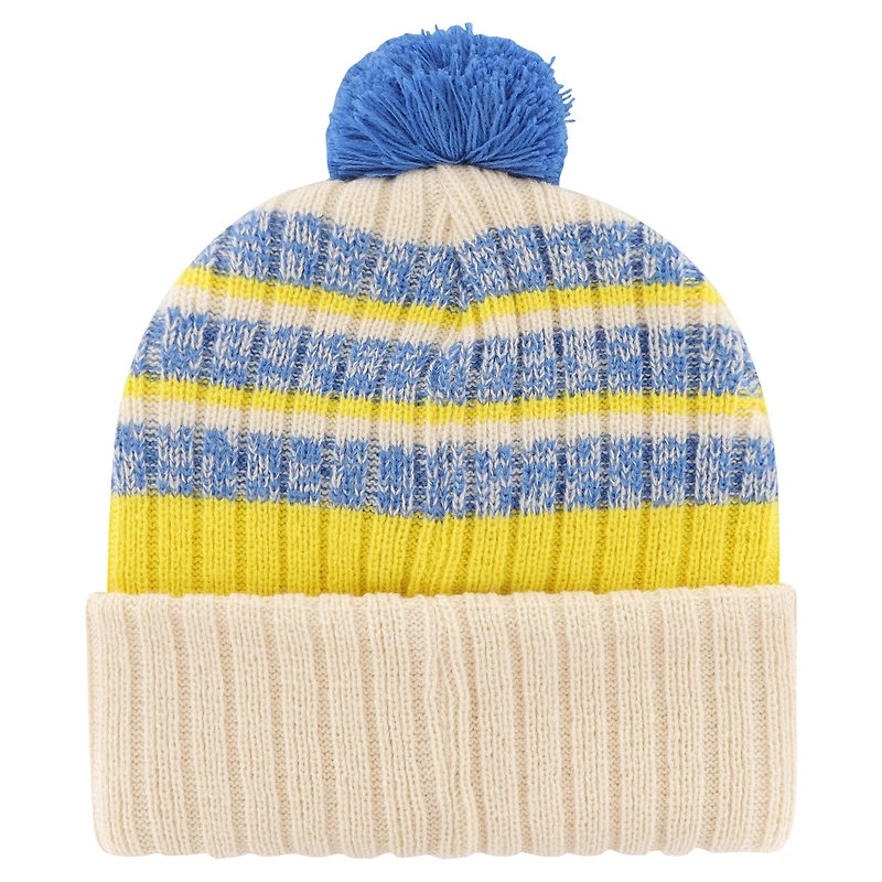 Men's '47  Natural Los Angeles Rams  Tavern Cuffed Knit Hat with Pom