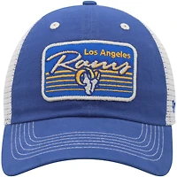 Casquette réglable '47 Royal/Natural Los Angeles Rams Five Point Trucker Clean Up pour homme