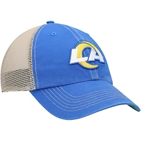 Casquette '47 Royal/Natural Los Angeles Rams LA Trawler Trucker Clean Up Snapback pour homme