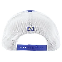 Men's '47 Royal/White Los Angeles Rams Downburst Relaxed Hitch Trucker Adjustable Hat