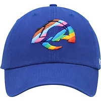 Men's '47 Royal Los Angeles Rams Pride Clean Up Adjustable Hat