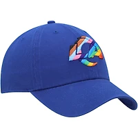 Men's '47 Royal Los Angeles Rams Pride Clean Up Adjustable Hat