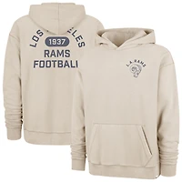 Men's '47 Tan Los Angeles Rams Backer Ravine Fleece Hoodie
