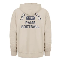Sweat à capuche polaire Backer Ravine pour homme, couleur beige, modèle 47, Los Angeles Rams.
