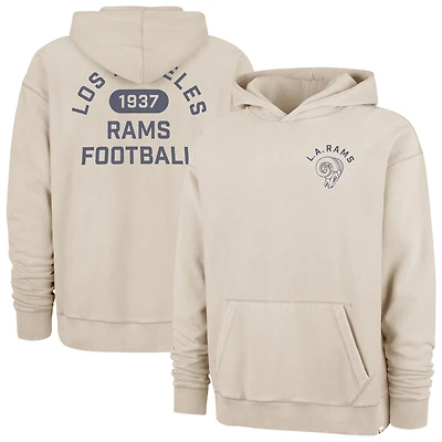 Men's '47 Tan Los Angeles Rams Backer Ravine Fleece Hoodie