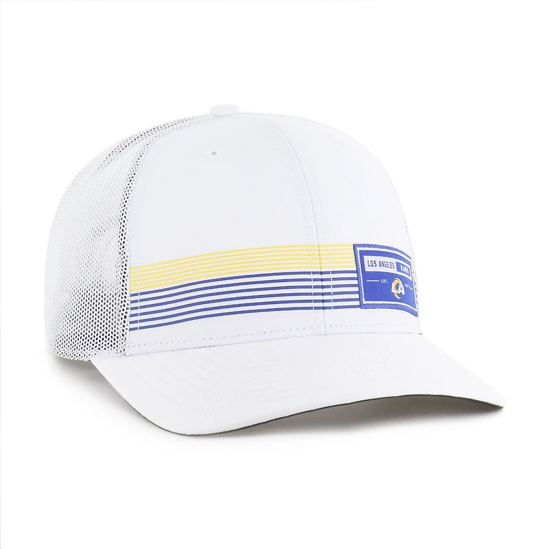 Casquette ajustable blanche Rangefinder Trucker '47 des Los Angeles Rams pour homme