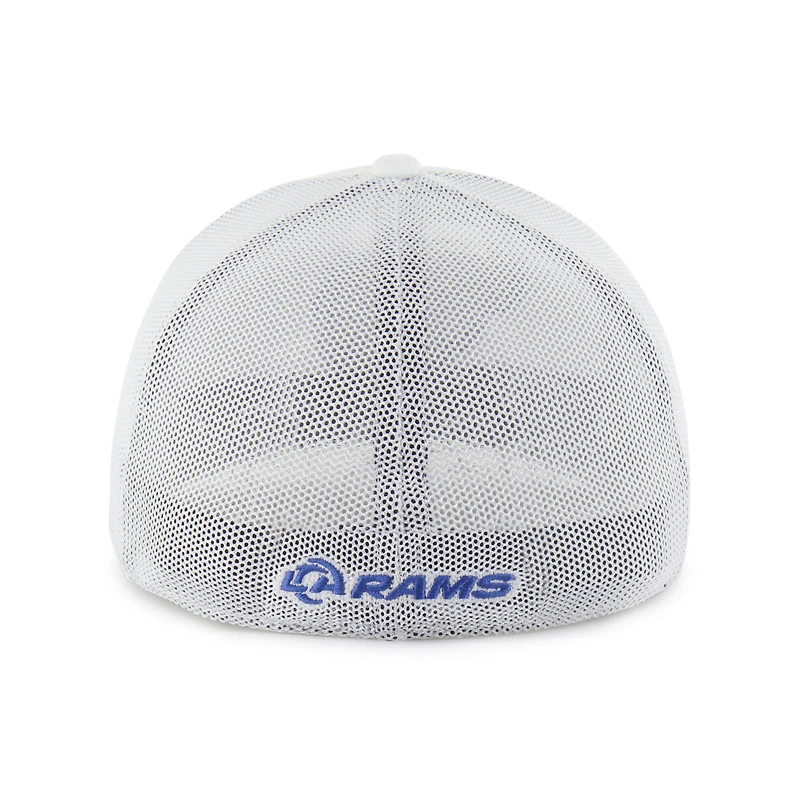 Men's '47 White Los Angeles Rams Snowball Trophy Stretch Fit Hat