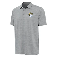 Men's Antigua Heather Gray Los Angeles Rams Layout Polo