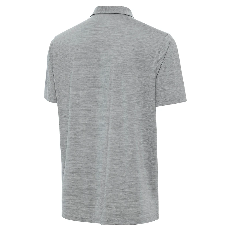 Men's Antigua Heather Gray Los Angeles Rams Layout Polo