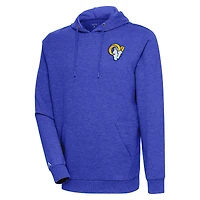 Sweat à capuche léger Antigua Heather Royal pour homme des Los Angeles Rams