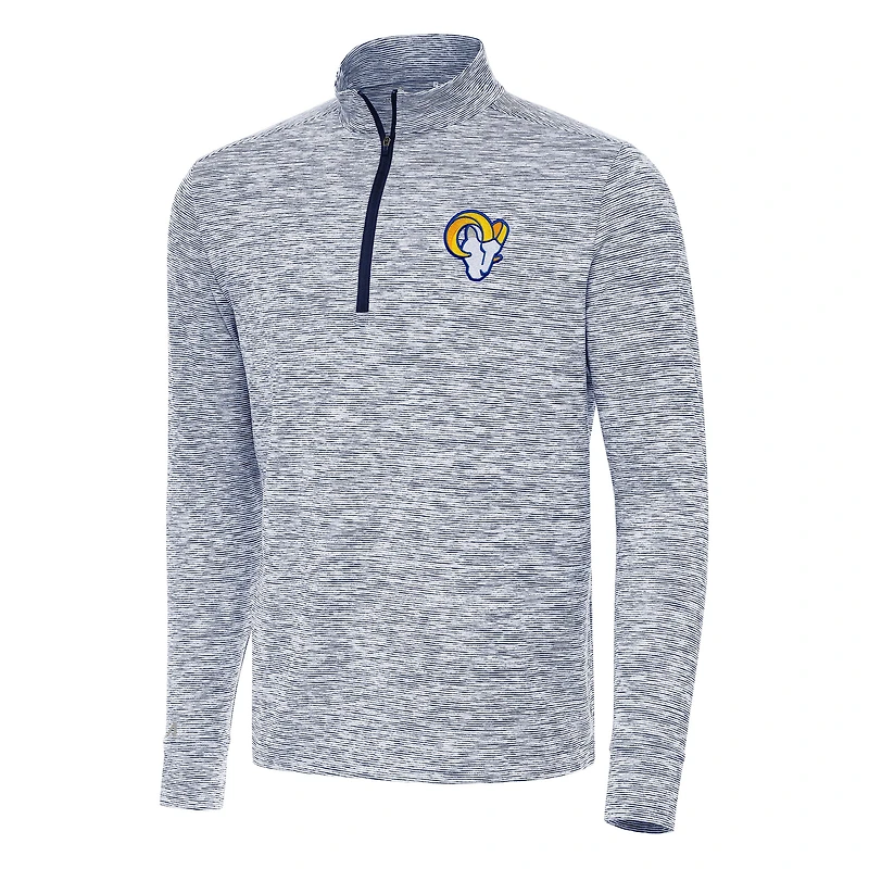 Haut à fermeture éclair quart de tour Antigua Navy Los Angeles Rams pour homme