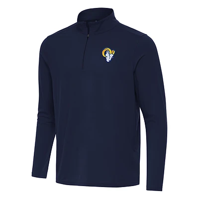 Pull zippé Intent bleu marine Antigua pour homme des Los Angeles Rams