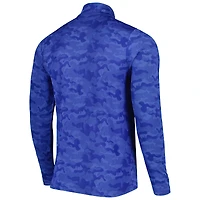 Men's Antigua Royal Los Angeles Rams Brigade Quarter-Zip Sweatshirt