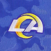 Sweat-shirt à fermeture éclair quart de tour Antigua Royal Los Angeles Rams Brigade pour homme