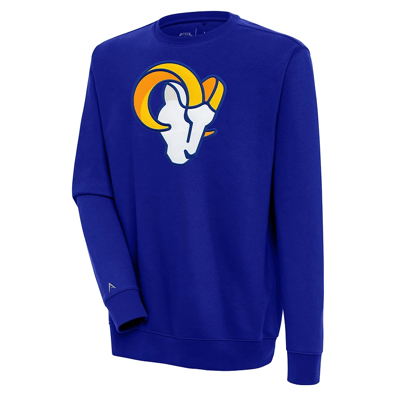 Men's Antigua  Royal Los Angeles Rams Victory Pullover Sweatshirt