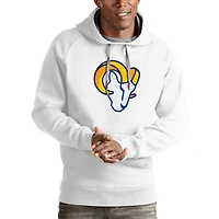 Sweat à capuche blanc Antigua pour homme des Los Angeles Rams Victory