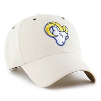 Men's Carhartt x '47 Natural Los Angeles Rams Undyed Clean Up Adjustable Hat