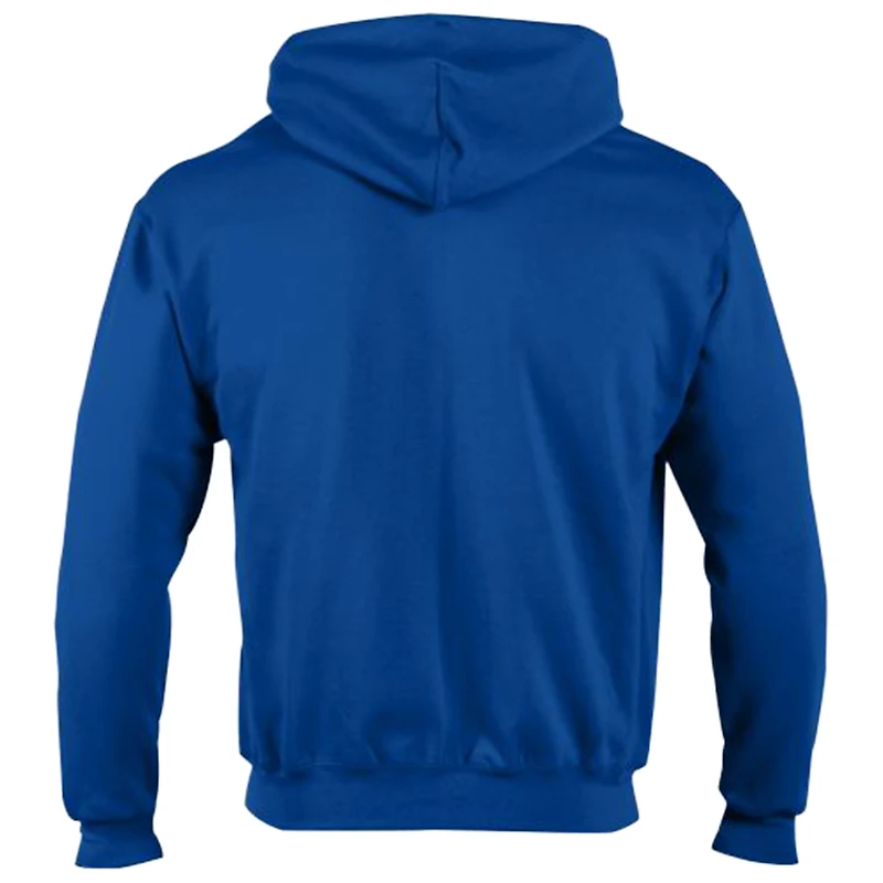 Men's Champion  Royal Los Angeles Rams Powerblend Fleece Full-Zip Hoodie