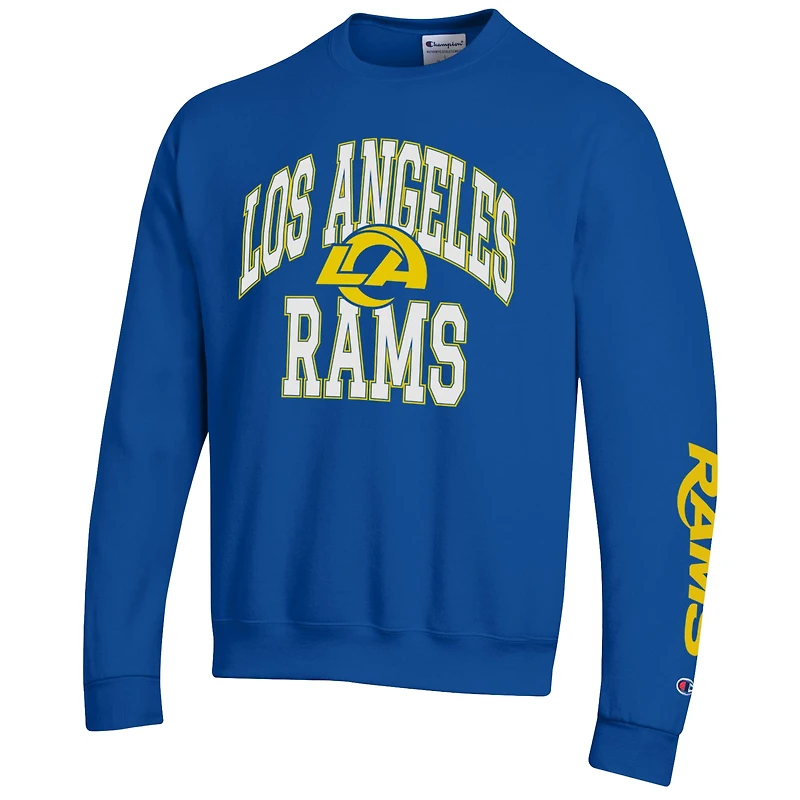 Men's Champion  Royal Los Angeles Rams Powerblend Fleece Sweatshirt