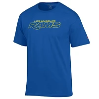Men's Champion Royal Los Angeles Rams Wordmark T-Shirt