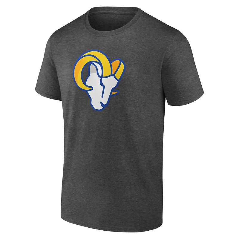 Men's  Charcoal Los Angeles Rams Primary Logo T-Shirt