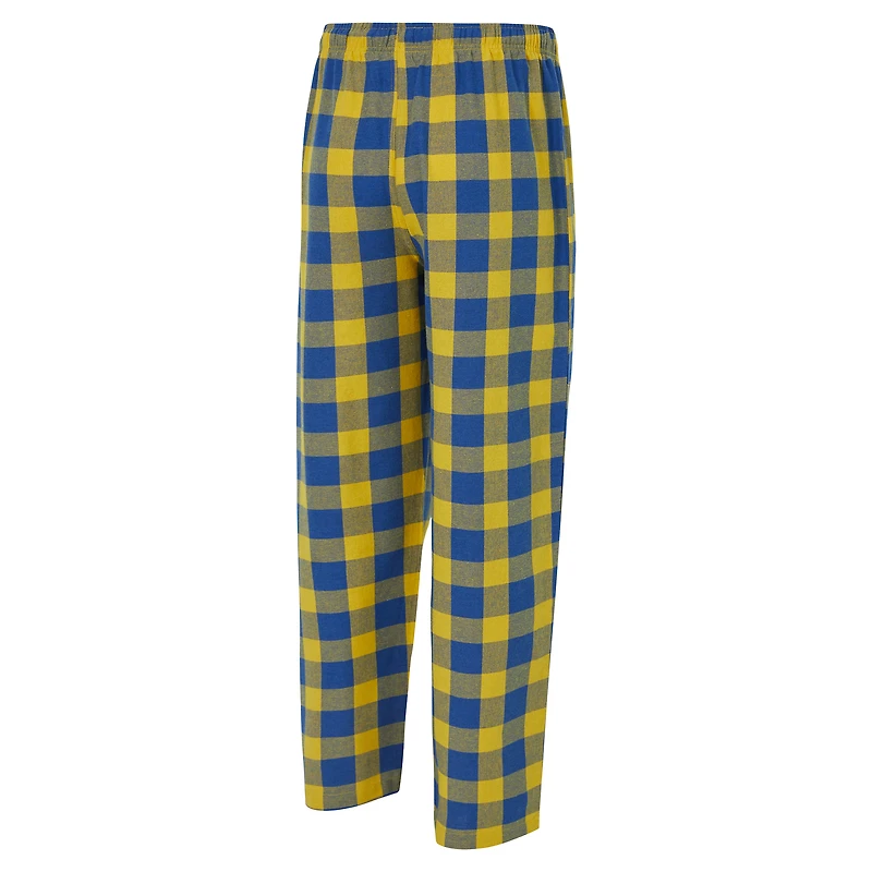 Ensemble t-shirt et pantalon en flanelle Concepts Sport Royal/Gold Los Angeles Rams Avondale pour homme