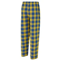 Ensemble t-shirt et pantalon en flanelle Concepts Sport Royal/Gold Los Angeles Rams Avondale pour homme