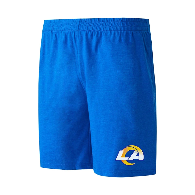 Ensemble de nuit pour homme Concepts Sport Royal/Gold Los Angeles Rams Meter Top et short