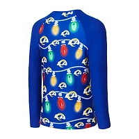 Ensemble haut à manches longues et pantalon en tricot Garland Sport Royal Los Angeles Rams pour homme