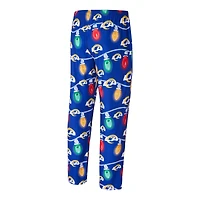 Ensemble haut à manches longues et pantalon en tricot Garland Sport Royal Los Angeles Rams pour homme