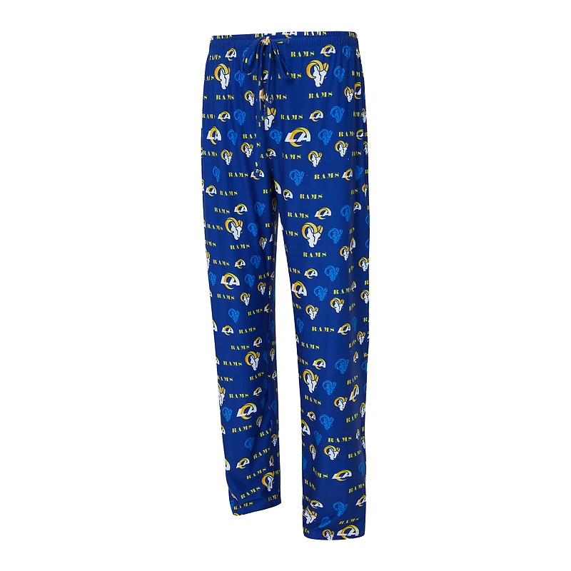 Pantalon Concepts Sport Royal Los Angeles Rams à imprimé mosaïque pour homme