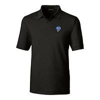 Polo extensible noir à rayures crayon Forge avec logo rétro des Los Angeles Rams pour homme Cutter & Buck