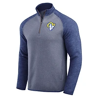 Men's Darius Rucker Collection by Fanatics Blue Los Angeles Rams Tonal Quarter-Zip Jacket