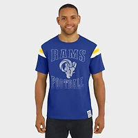 Men's Darius Rucker Collection by Fanatics  Royal Los Angeles Rams Football Stripe Sleeve T-Shirt