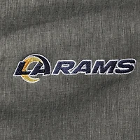 Men's Dunbrooke Graphite Los Angeles Rams Circle Zephyr Softshell Full-Zip Jacket