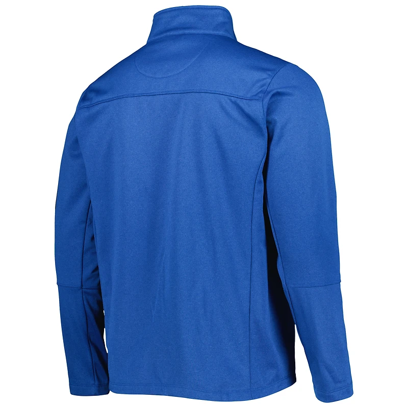 Men's Dunbrooke Heather Royal Los Angeles Rams Freestyle Coated Tech Fleece Full-Zip Jacket