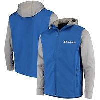 Men's Dunbrooke Royal/Gray Los Angeles Rams Alpha Full-Zip Jacket