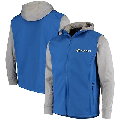 Men's Dunbrooke Royal/Gray Los Angeles Rams Alpha Full-Zip Jacket