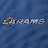 T-shirt à manches longues Dunbrooke Royal Los Angeles Rams Logo Maverick Thermal Henley pour homme