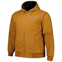 Dunbrooke Tan Los Angeles Rams Big & Tall Dakota Sweat à capuche en toile Veste entièrement zippée