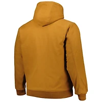 Dunbrooke Tan Los Angeles Rams Big & Tall Dakota Sweat à capuche en toile Veste entièrement zippée