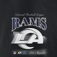 Men's Fanatics  Black Los Angeles Rams Back Logo Fleece Hoodie