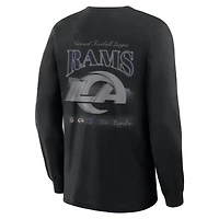 Men's Fanatics  Black Los Angeles Rams Midnight Falls Long Sleeve T-Shirt