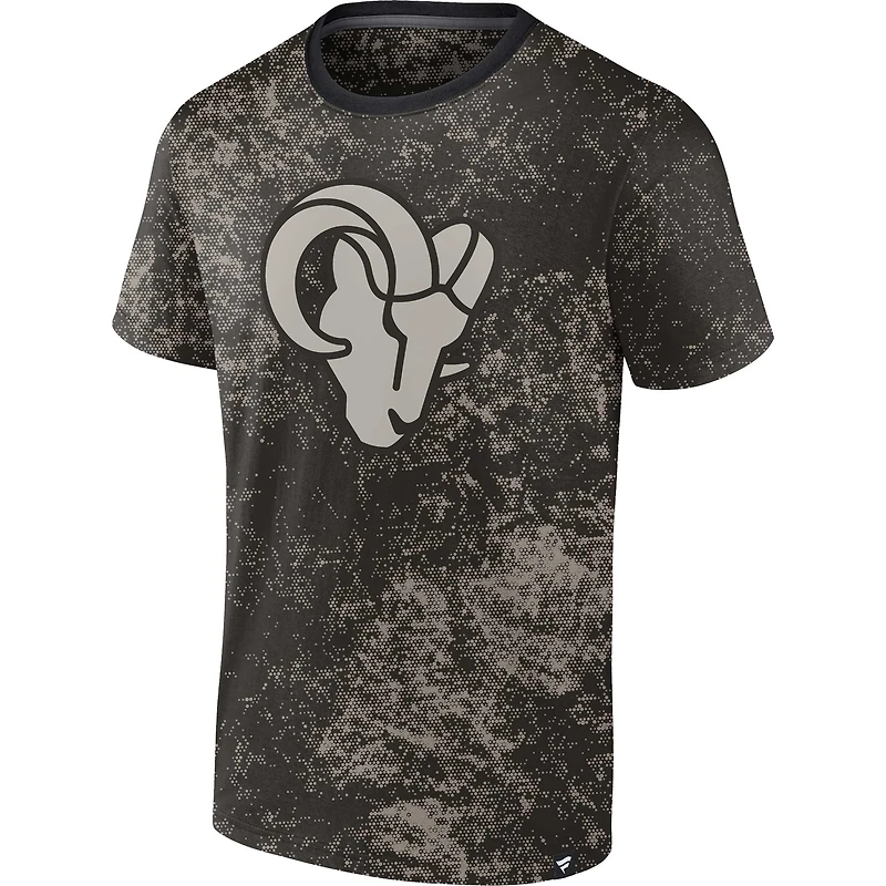 Men's Fanatics Black Los Angeles Rams Shadow T-Shirt