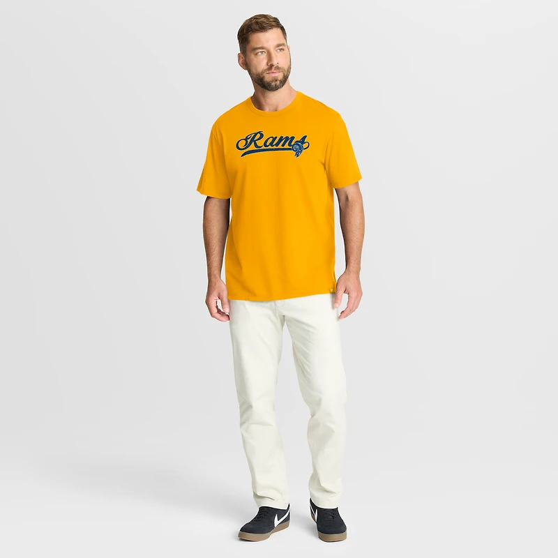 Men's Fanatics Gold Los Angeles Rams Fluid Motion Legacy T-Shirt